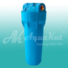 Фільтр-колба AquaKut 2Р+ 10" 1/2" синя в комплекті ключ, кріплення, картридж