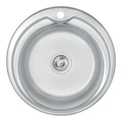 Кухонна мийка Lidz 510-D Satin 0,6 мм (LIDZ510D06SAT)